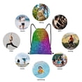 thumbnail image 6 of Fuzoiu Colorful Glitter Print Drawstring Backpack for Gym, Travel, Yoga,Sports Sackpack String Bag for Women Men-Medium, 6 of 6