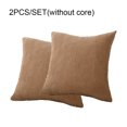 thumbnail image 3 of Toystoory 2 piezas de fundas de almohada para sala de estar, cama, funda de almohada cuadrada decorativa, funda de cojín para coche, suministros Decoración del hogar Marrón, 3 of 6
