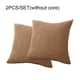 thumbnail image 3 of Toystoory 2 piezas de fundas de almohada para sala de estar, cama, funda de almohada cuadrada decorativa, funda de cojín para coche, suministros Decoración del hogar Marrón, 3 of 6