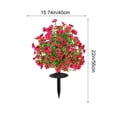 thumbnail image 3 of Simulated Flower Planting E Ucalyptus Violet Flowers Artificial Flower Decoration Outdoor Courtyard Scenery Simulated Green Plants Bouquet, 3 of 6