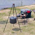 thumbnail image 4 of Utensilios de cocina para Picnic y fogata Universal trípode gancho colgante duradero olla de cocina portátil estantes para parrilla equipo de Camping Hugtrwg Para estrenar, 4 of 7