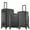 BLACK, variant on InUSA Endurance 3-Piece Hardside Luggage Sets with Spinner Wheels, Handle Trolley, (20"/24"/28"), Black