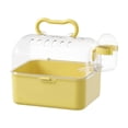 thumbnail image 3 of Portable Clear Hamster Cage with Carrying Handle, Deluxe Panoramic Habitat for Syrian Dwarf Hamsters Gerbils Mice, Ventilated Travel Carrier with Water Bottle, ABS Plastic Material, 3 of 6