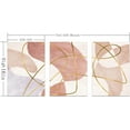 thumbnail image 6 of Pink Abstract Wall Decor Pink and Gold Canvas Art for Girls Pink Wall Art Bedroom Decor Bathroom Office Living Room Home Decorations 12"x16"x3 Panels Canvas Prints Pictures, 6 of 6