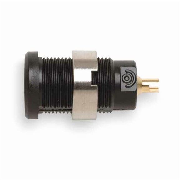 Pomona Electronics Panel Mount Banana Jack,25A,Black,PK10 5931-0