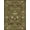 Green Brown, Pattern 4, variant on Design&I 5'x7' Washable Area Rug Moody Botanical Bird Vintage Border Whimsical Foliage Scroll for Guest Room, Lounge, Apartment, Flatweave & Daily Traffic Ready