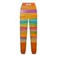thumbnail image 5 of WXLWZYWL Women's Athletic Pants Straight Legs High Waisted Drawstring Rainbow Gradient Sweatpants Loose Lounge Workout Jogger Trouser, 5 of 5