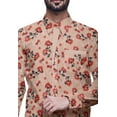 thumbnail image 3 of BESTMAN CottonÂ&nbsp;ShirtÂ&nbsp;For Men Long Sleeve Printed Spread CollarÂ&nbsp;Slim Casual Shirt, 3 of 5