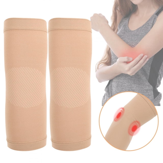 Brazalete unisex, soporte para codo, articulación del brazo, protección deportiva cálida, manga larga elástica para baloncesto y bádmintonM