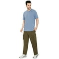 thumbnail image 6 of Turtle Bay New York Men's Brushed Fleece Cargo Pants – Comfy Sweatpants with inner drawstrings, 6 of 7
