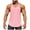 Pink, variant on Men's Fitness Gym Tank Top Singlet Bodybuilding Stringers Sleeveless Muscle Cotton Shirt Big and Tall Size S-5XL Purple