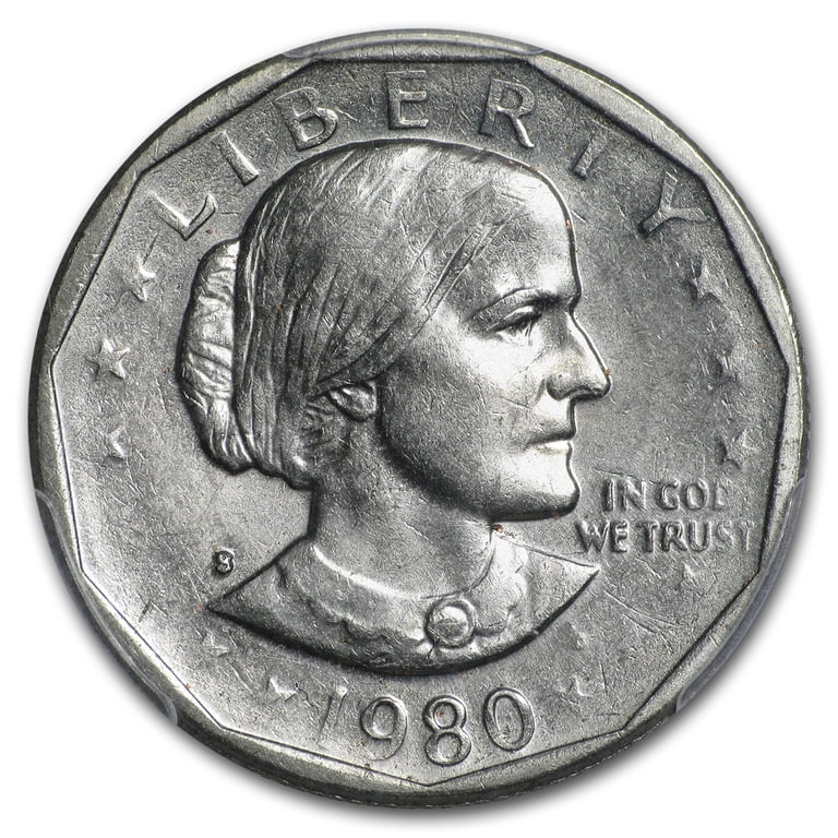 1980-S Susan B Anthony Dollar MS-64 PCGS (Mint Error) - Walmart.com