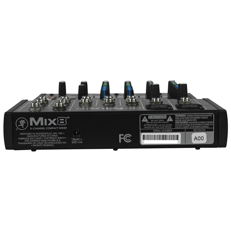 New Mackie Mix8 8-Ch Compact Mixer Constructed with A Durable Metal CH