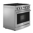 thumbnail image 3 of Thor Kitchen Arg36lp A Series 36" Wide 6 Cu. Ft. Free Standing Liquid Propane Range -, 3 of 7