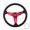 Red, variant on RASTP Aluminum 14inch Racing Steering Wheel 350mm Deep Dish 6 Bolt with Horn Button STW019-Red