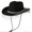 Black, variant on Soft Sweet Unisex Hat British Stylish Hat Rhinestones Fashionable Western Hat for Parties and Weddings