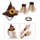 thumbnail image 5 of Novedad disfraz de Halloween accesorios sombrero guantes para decoración de festival, 5 of 9