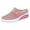 Pink, variant on Rokment Womens Orthotic Air Cushion Chunky Walking Backless Sandals Comfort Breathable Mesh Closed Toe Platform Wedge Slip on Mules Non Slip Work Nursing Clogs Casual Shoes Black Size 6.5