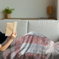 thumbnail image 3 of Modern Soft Flannel Fleece Throw Blanket, Red Brick Wall Loft Interior with Windows to City Urban Contemporary Design Print, Cozy Plush for Indoor and Outdoor Use, 70" x 90", Multicolor, by Ambesonne, 3 of 5
