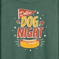 thumbnail image 3 of Instant Message - Dollar Dog Night - Women's Lightweight French Terry Long Sleeve Shirt, 3 of 6