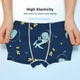 thumbnail image 3 of Yiaed Space Dinosaur Print Boys' Boxer Briefs Cotton Casual Stretch Comfort Boys Boxers - Kids Boxer Briefs Underwear for Boys (6-18)-X-Large, 3 of 5