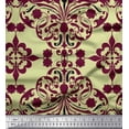 thumbnail image 1 of Soimoi Viscose Chiffon Fabric Moroccan Damask Printed Fabric 1 Yard 42 Inch Wide, 1 of 3