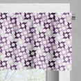 thumbnail image 3 of Ambesonne Pinwheel Valance Pack of 2, Swirling Floral Style, 54"X12", Dark Purple Violet, 3 of 5