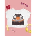 thumbnail image 2 of Record Mountains Graphic Tee Crop Tee Women's, 2 of 4