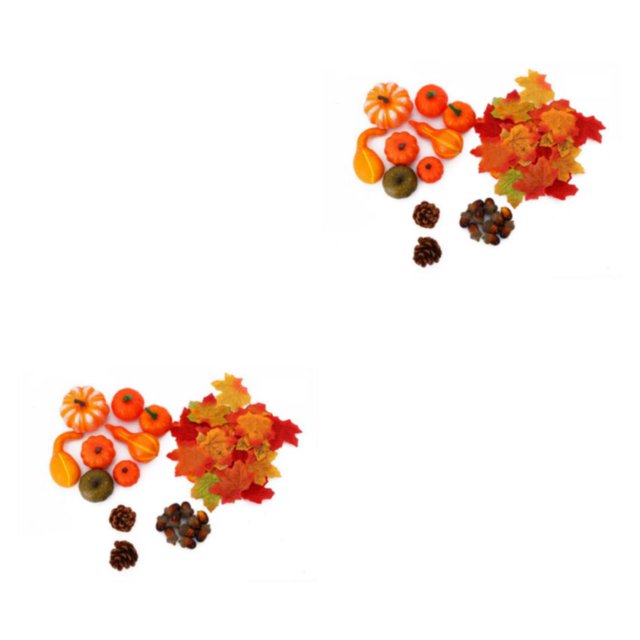 Wosthever Calabazas artificiales reutilizables para decoración de boda, 50 pack/lote, para decoración de Halloween con un toque impresionante 50 PCS 2Conjunto