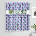 thumbnail image 2 of Kitchen Curtains 36 Inch Short - 3 Panel Set Pineapple Print, Rod Pocket Window Curtains 100% Polyester, Tropical Fruit Valance for Farmhouse, Cafe, Living Room, Bedroom, Easy Wash, 2 of 6