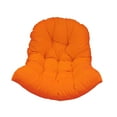 thumbnail image 4 of Cojín de asiento de cesta colgando, almohadilla de silla, balcón de la casa de poliéster accesorios de muebles de reemplazo grueso, alfombra de silla naranja, 4 of 9