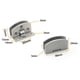 thumbnail image 5 of 2 Piezas de Calificación de 20 Kg Bisagras de Cierre Suave Superpuestas Cocina pequeña sala de Armario Hardware Sonido Amortiguación 5-8mm Macarena Bisagras de puerta de gabinete de cocina, 5 of 5