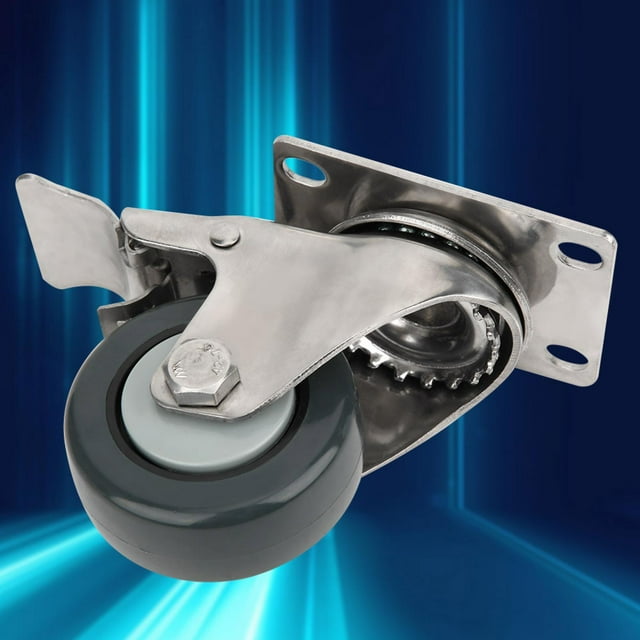 Carga 30 kg / 661 lb Freno Rueda universal 15 pulgadas Polipropileno 304 Soporte de acero inoxidable Rueda silenciosa de carritos ANGGREK Otros