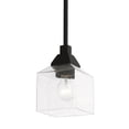 thumbnail image 2 of 49761-04 Livex Lighting Aragon - 1 Light Mini Pendant In Architectural Style-16 Inches Tall and 4.75 Inches Wide-Black Finish    -Traditional, 2 of 13