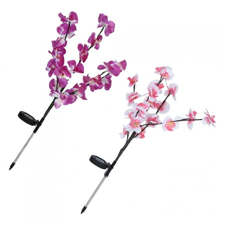 

Zerodis Artificial Orchid Tree Garden Light Energy Saving LED Orchid Tree Lights Supports Solar Charging Solar Light Driveway Courtyard For Terrace Balcony Garden