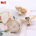 thumbnail image 4 of Natural Rough Stone Handle Nordic Brass Single Hole Door Knob Cabinet Kitchen Cupboard Drawer Pulls Furniture Hardware Handles, 4 of 5