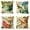 Style A, variant on Kizocay Waterproof Throw Pillow Covers 4 Pack Outdoor Farmhouse Linen Cushion Covers Square Decorative Pillow Cases for Patio Garden, Bird 18x18 inches
