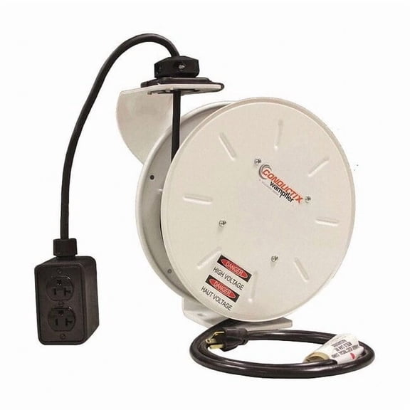 Conductix-Wampfler Cord Reel,50ft,12 AWG,Outlet Bx,125VAC XA-121120305016E