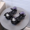 thumbnail image 2 of Gubotare Toddler Beach Shoes Toddler Girls Shoes Flower Punch Baby Flats Sandals Size 10 (Black,Toddler 10), 2 of 7