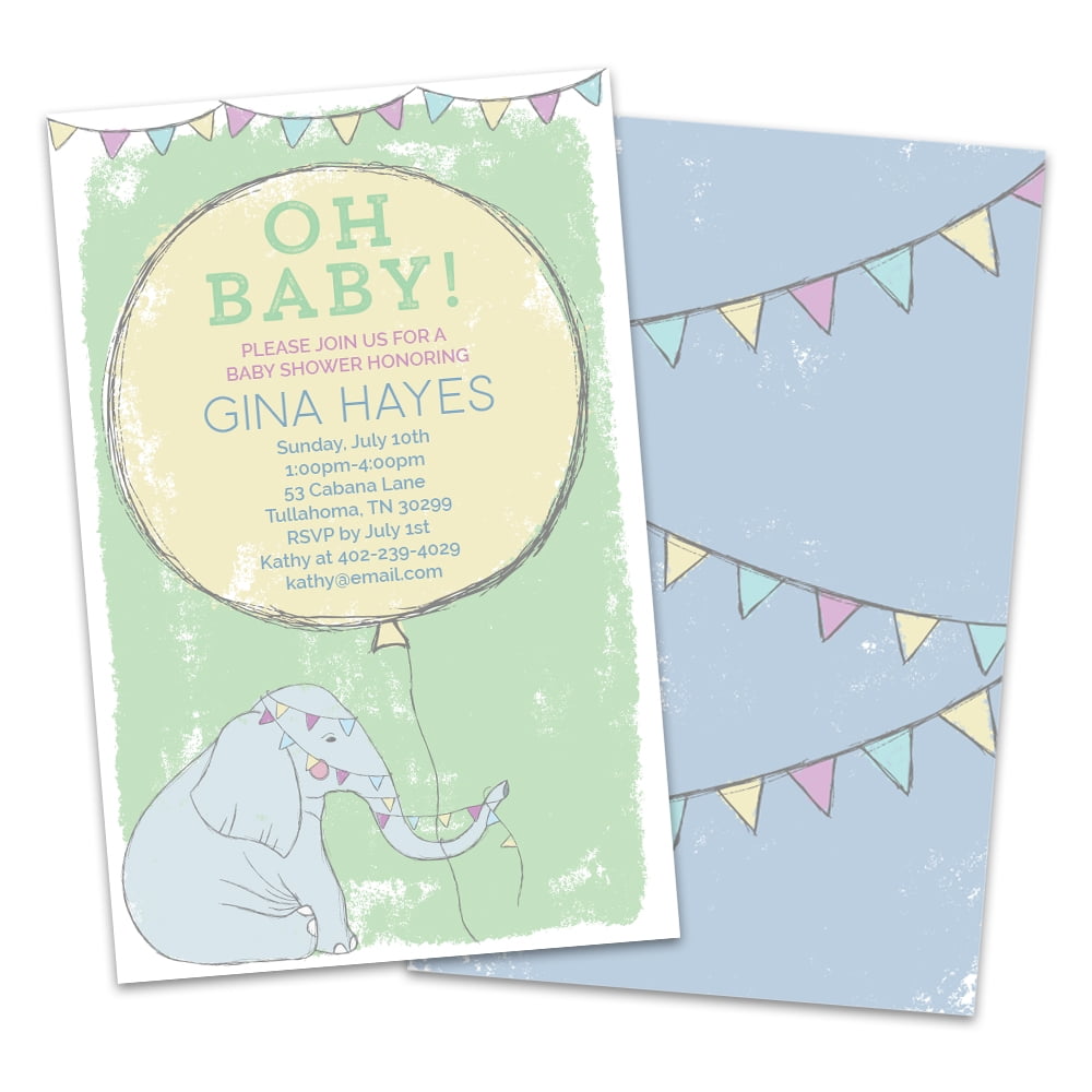 personalized baby shower invitations walmart