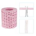 thumbnail image 4 of Unique Bargains Raffia Ribbon, Natural Raffia String with Scissor, Pink, 218 Yards, 4 of 7