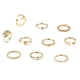thumbnail image 5 of Xingyue Ring Diamond Love Pearl Leaves Juego de 10 anillos JFHHH pequeña, 5 of 5