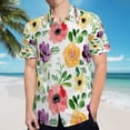 thumbnail image 5 of High Quality Hawaiian Shirts for Men Short Sleeve Aloha Beach Shirt Floral Summer Casual Button Down Shirts Blouses FCM6KC, 5 of 7
