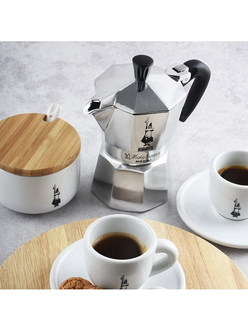 Bialetti, Moka Express Stovetop Coffee Make Aluminium, 6 Cup