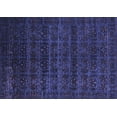 thumbnail image 1 of Ahgly Company Indoor Rectangle Abstract Blue Modern Area Rugs, 2' x 3', 1 of 4