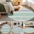 thumbnail image 5 of Round Rug 7Ft Washable Non-Slip, Farm Fruits Circle Area Rugs for Living Room Bedroom, Watermelon Lemons Peach Green Grey Striped Indoor Floor Mats Carpet Runner for Home Decor Aesthetic, 5 of 8