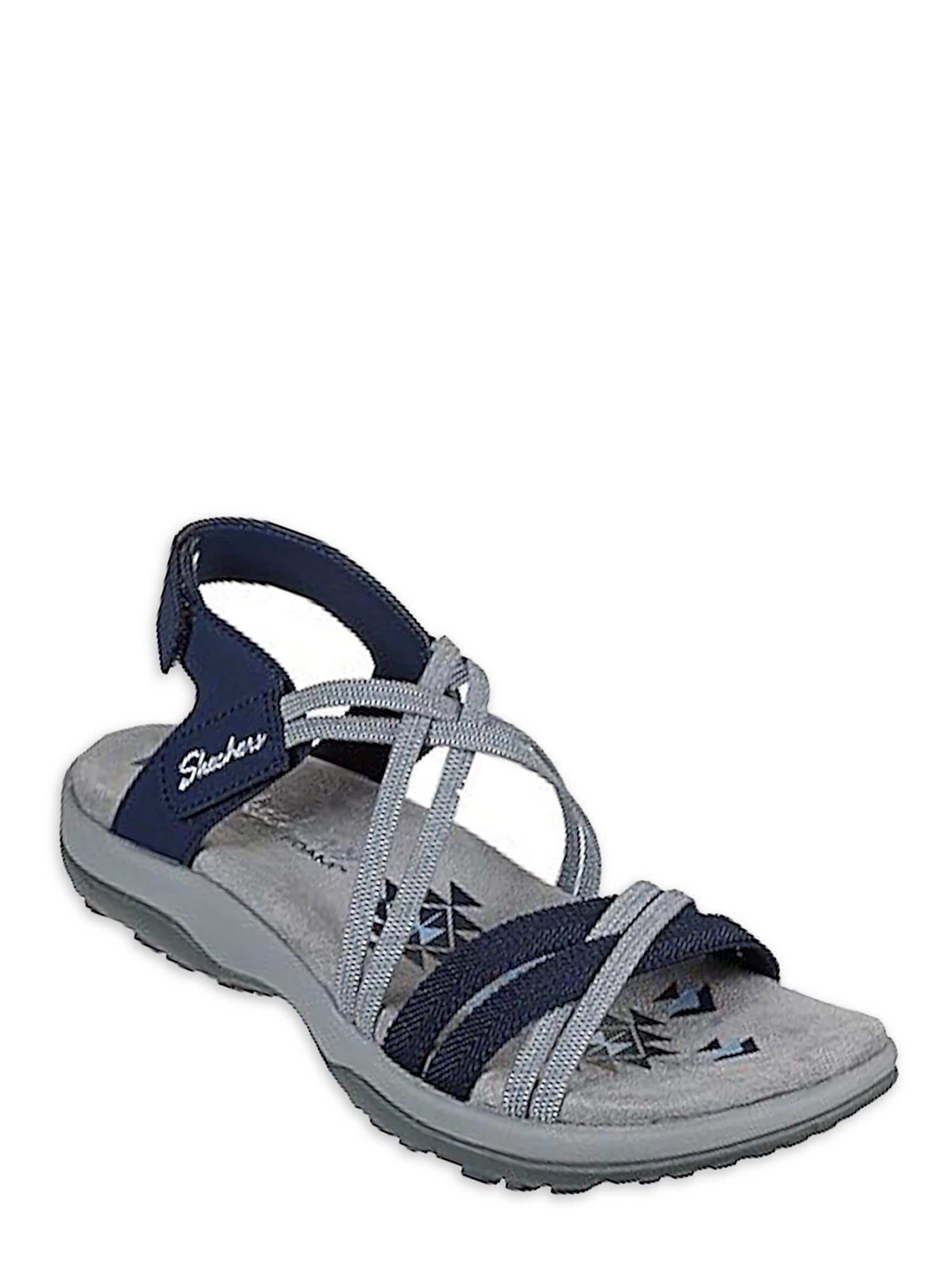 NAVY SKECHERS Womens Arch Fit Reggae Sport-hometown Womens Sandal ...