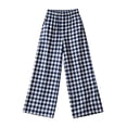 thumbnail image 3 of Maplenight Womens Plaid Pajamas Pants Wide Leg Elastic Waist Pants Loose Casual Loungewear Sleep Bottoms, 3 of 8