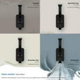 thumbnail image 6 of Amerock Alder Transitional Double Prong Matte Black Wall Hook, 6 of 9