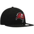 thumbnail image 3 of Men's New Era Black Tampa Bay Buccaneers Omaha 59FIFTY Fitted Hat, 3 of 6